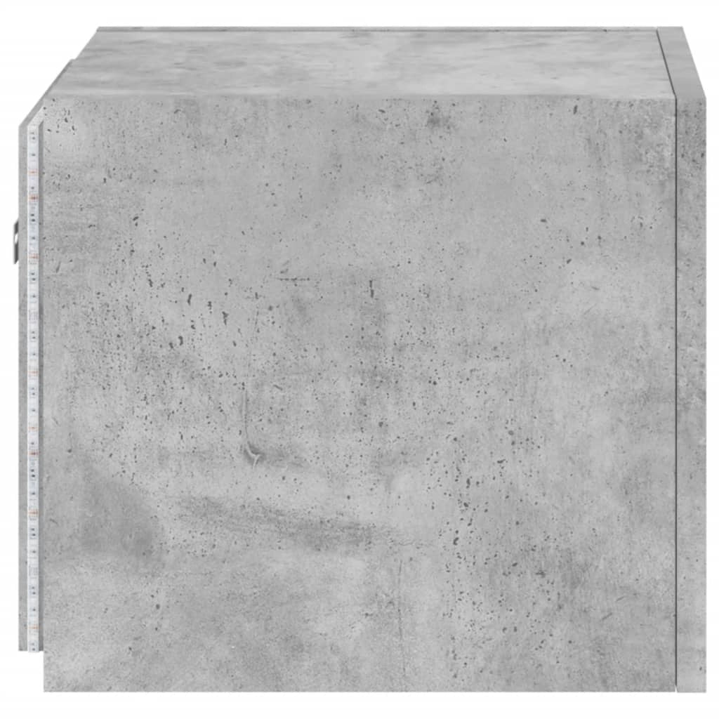 Mobile TV multimediale mensola TV credenza TV mobile TV da parete per sala da pranzo soggiorno camera da letto con luci LED 30,5 x 35 x 30 cm grigio 02_0027872