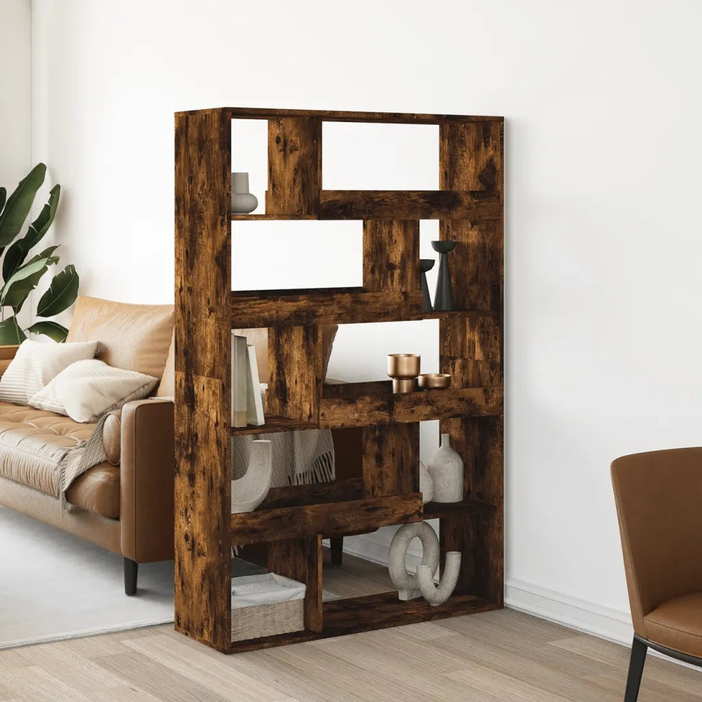 Libreria Rovere Fumo 100x33x156,5 cm in Truciolato 3309496