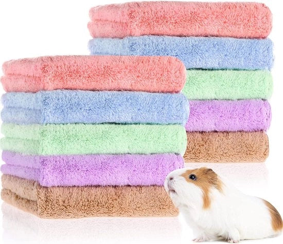 Decine di coperte per cavia in fleece per gatti da compagnia accessori per piccoli animali coperte per dormire per animali domestici materassi per animali di compagnia articoli per animali di casa dimensioni 29,8 x 29,8 cm