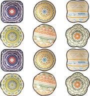 Set di 12 ciotole ceramiche mini, ciotola da 120 ml per salse e condimenti per yogurt, soufflé, gelato, piatti secondari