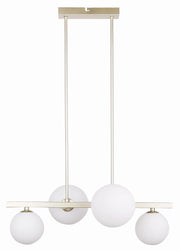 Lampada a sospensione KAMA 4 luci G9 ottone Candellux