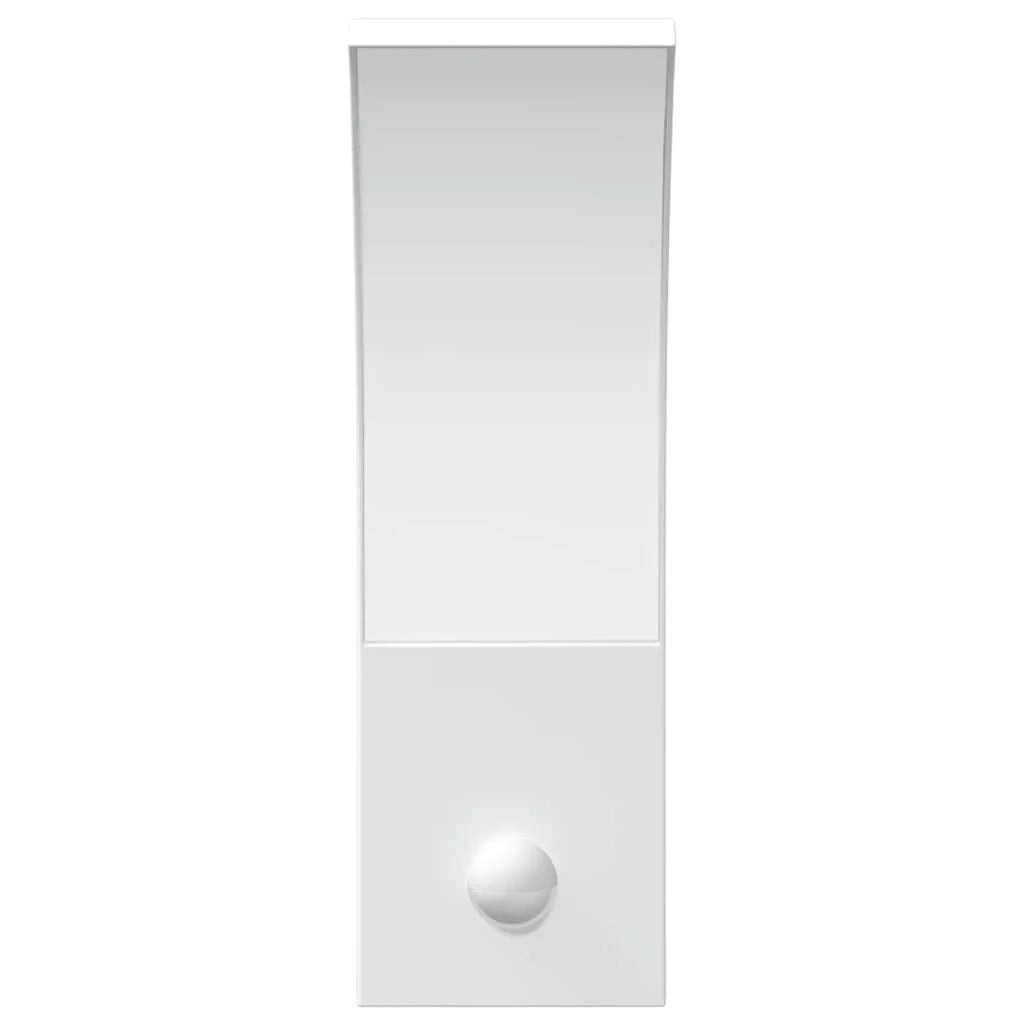 Set di 2 applique LED da esterno con sensore di movimento 7 x 4,5 x 23 cm alluminio bianco 02_0056582