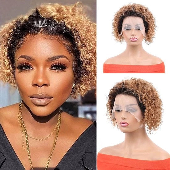 Pruiche per donne con capelli veri - Capelli biondi - Pruiche per donne lavabili - 16 cm