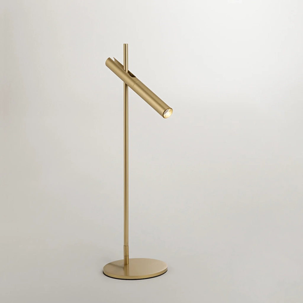 Lampada Da Tavolo Moderna Sniper Metallo Oro Led 6W Dimmerabile Ip20
