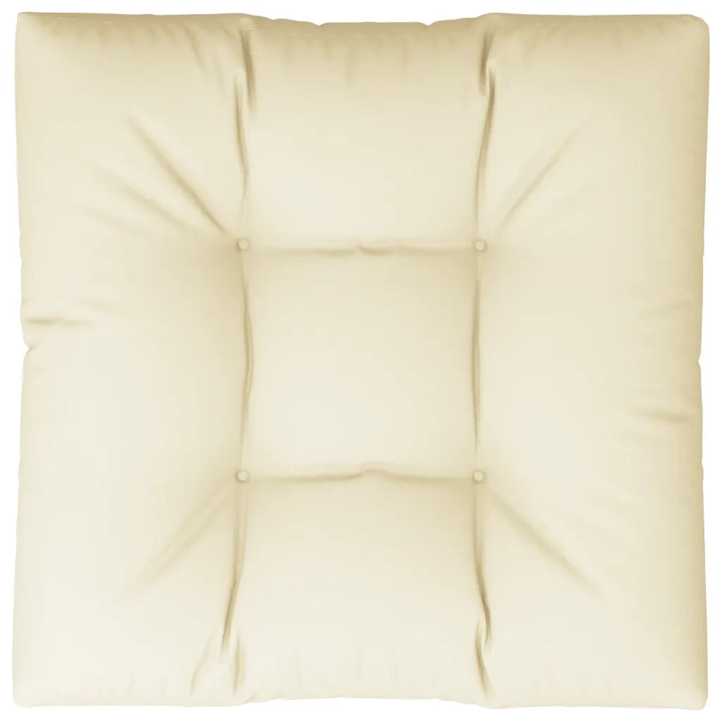Cuscino per Pallet Crema 80x80x12 cm in Tessuto 360493