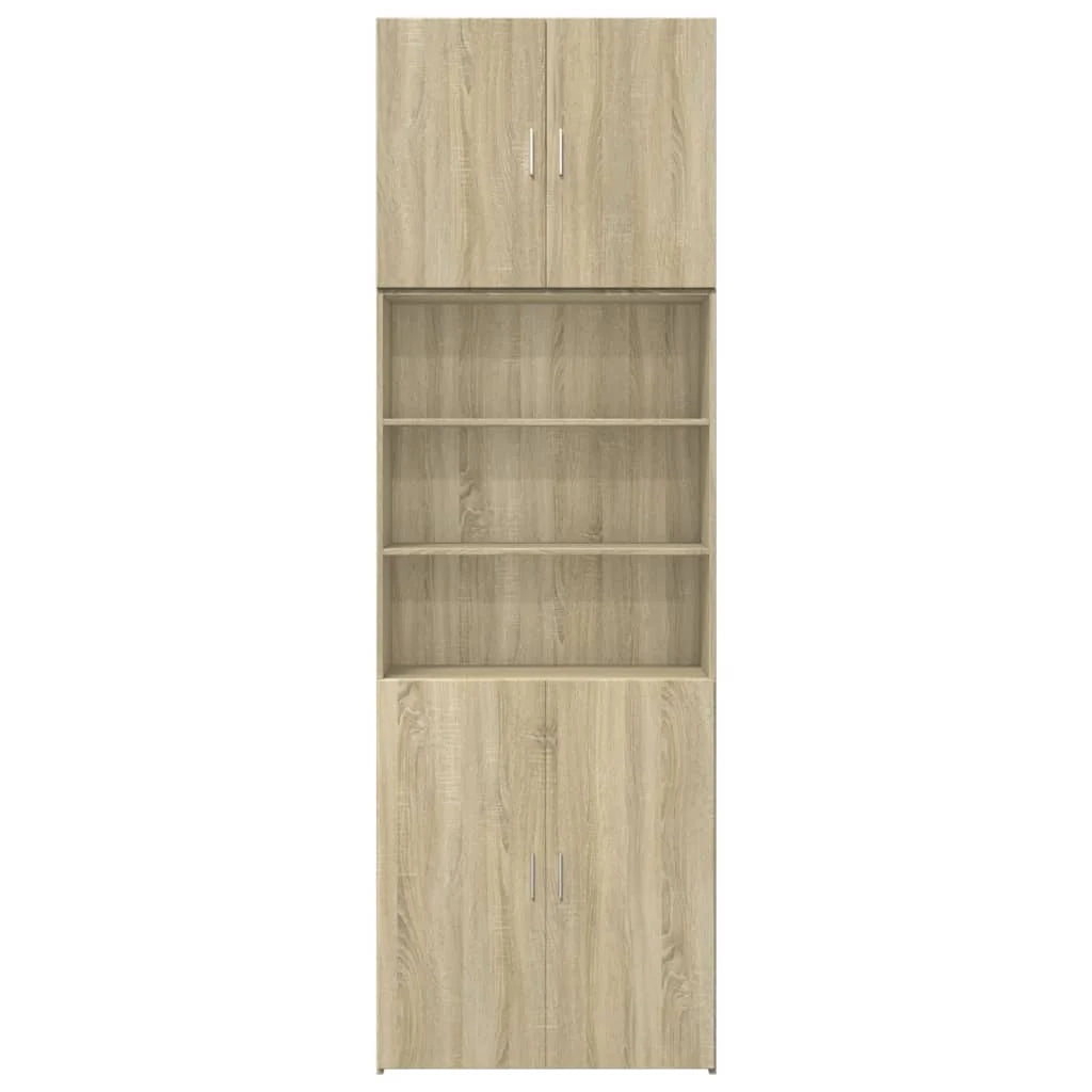 Credenza buffet cassettiera mobile contenitore organizer cucina soggiorno soggiorno alto Sonoma 80 x 42,5 x 249 cm derivati ​​del legno marrone 02_0034212