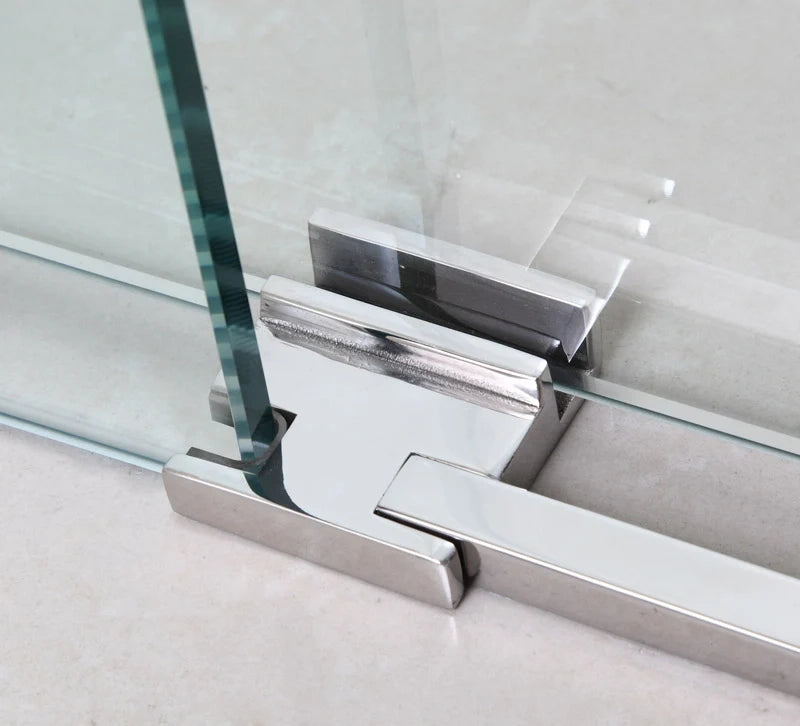 Box doccia angolare MOVING apertura al vertice 130x90 cm cromo trasparente