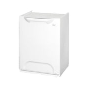 Contenitore per Rifiuti Dorothy, Pattumiera Capacità 15 lt Made in Italy, 34x29x47h cm Bianco