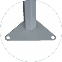 Gazebo da Giardino Pieghevole 3x3m in Alluminio e Tessuto Bianco