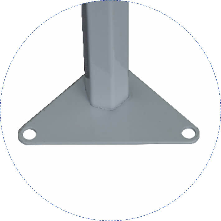 Gazebo da Giardino Pieghevole 3x3m in Alluminio e Tessuto Bianco