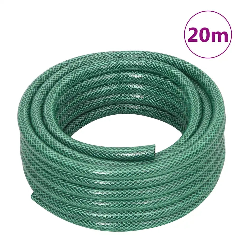 vidaXL Avvolgitubo Autonomo Verde con Set Raccordi Tubo 0,5" 20 m PVC