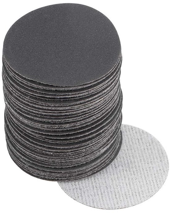 Set di dischi per sega 50 pezzi 50 mm - a uncino/a lama - 400 Trama - naturale/asciutto - silicato di carbonio - risultati di segatura efficienti - carta abrasiva
