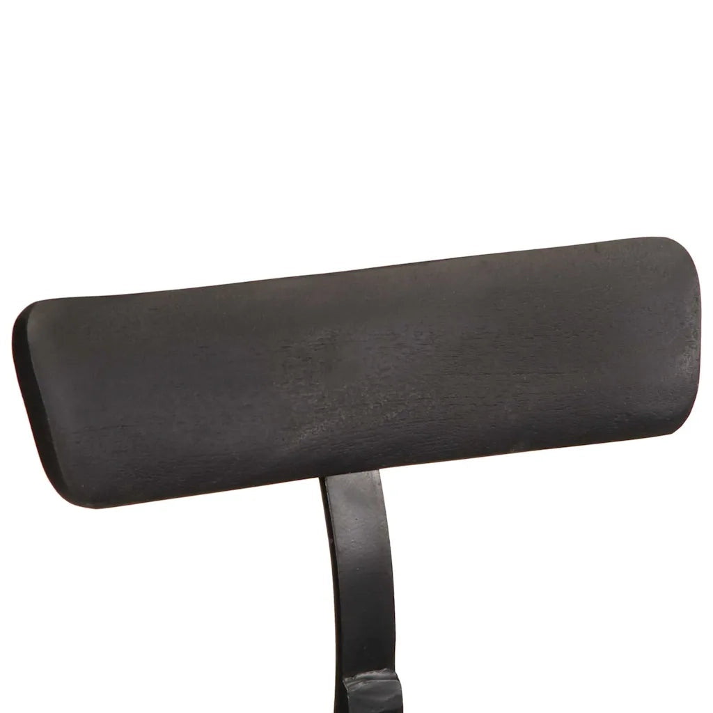 vidaXL Sgabelli da Bar 2 pz Neri 49x43x88 cm Legno Massello di Mango