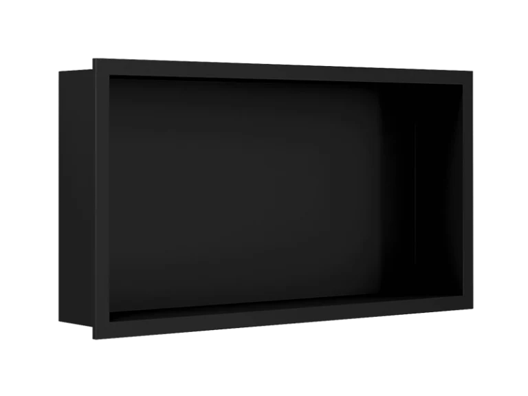 Nicchia bagno Solid Surface 30x60 cm - nero opaco