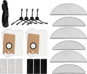 Set di Spazzola per Pavimento con Set di Pennelli per Testa e Lato - Pulizia del Filtro, Pulizia del Dweil, Sacca per Polvere, Accessori di Pulizia, Composizione con Stuzzo R1.