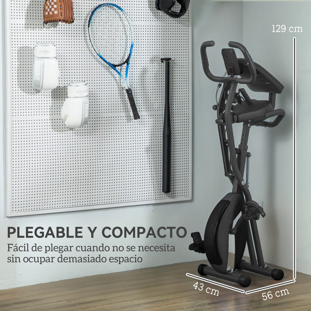 Bicicletta da Interno Pieghevole ¨C Zephmum ¨C Nero 43x97x109 cm