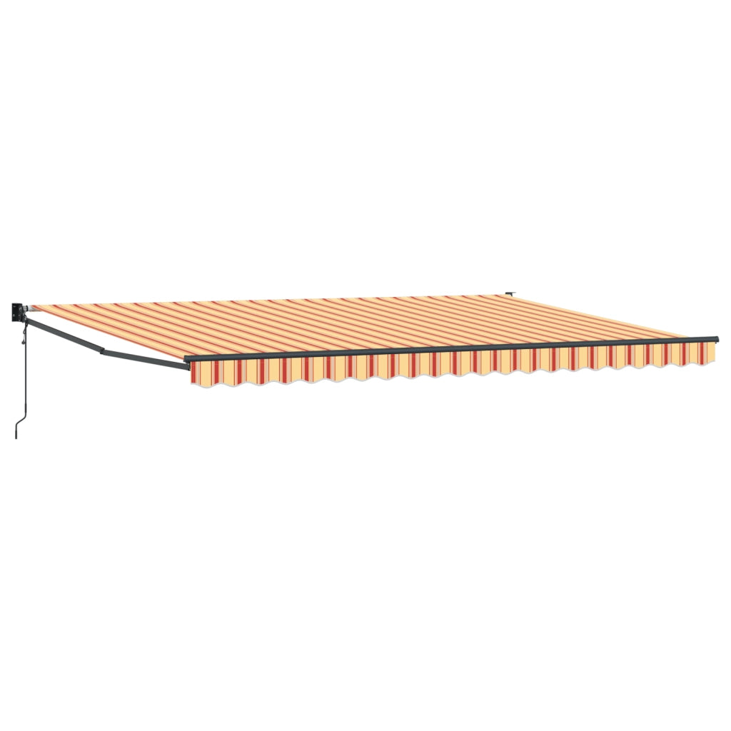 Tenda Retrattile Automatica Panna e Arancione 500x300 cm