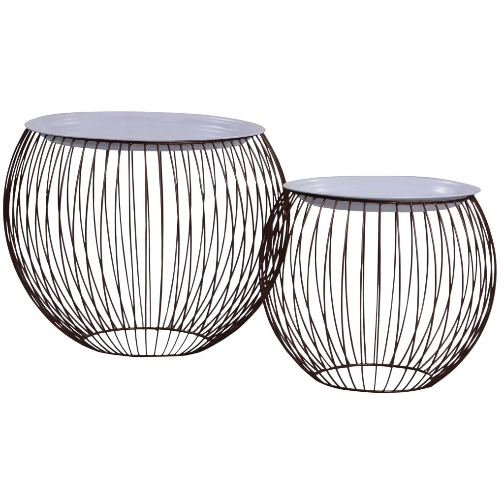 Tavolini da CaffÃ¨ 2 pz Oro cod mxl 15190