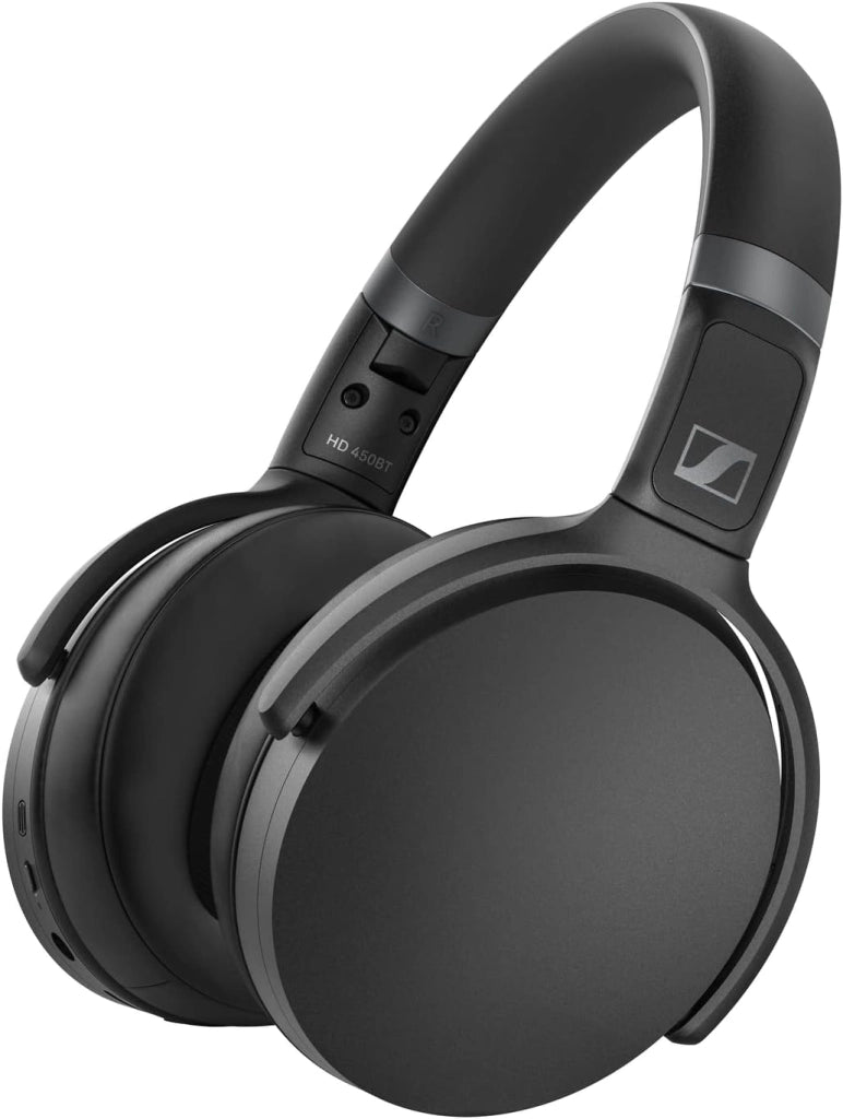 Sennheiser Hd 450Bt Cuffie Wireless/Bluetooth Con Cancellazione Attiva Del Rumore, Circumaurali, Nero