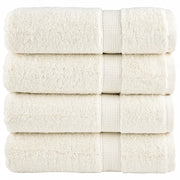 Asciugamani Premium SOLUND 4 pz Crema 50x100 cm 600 g/mÂ²
