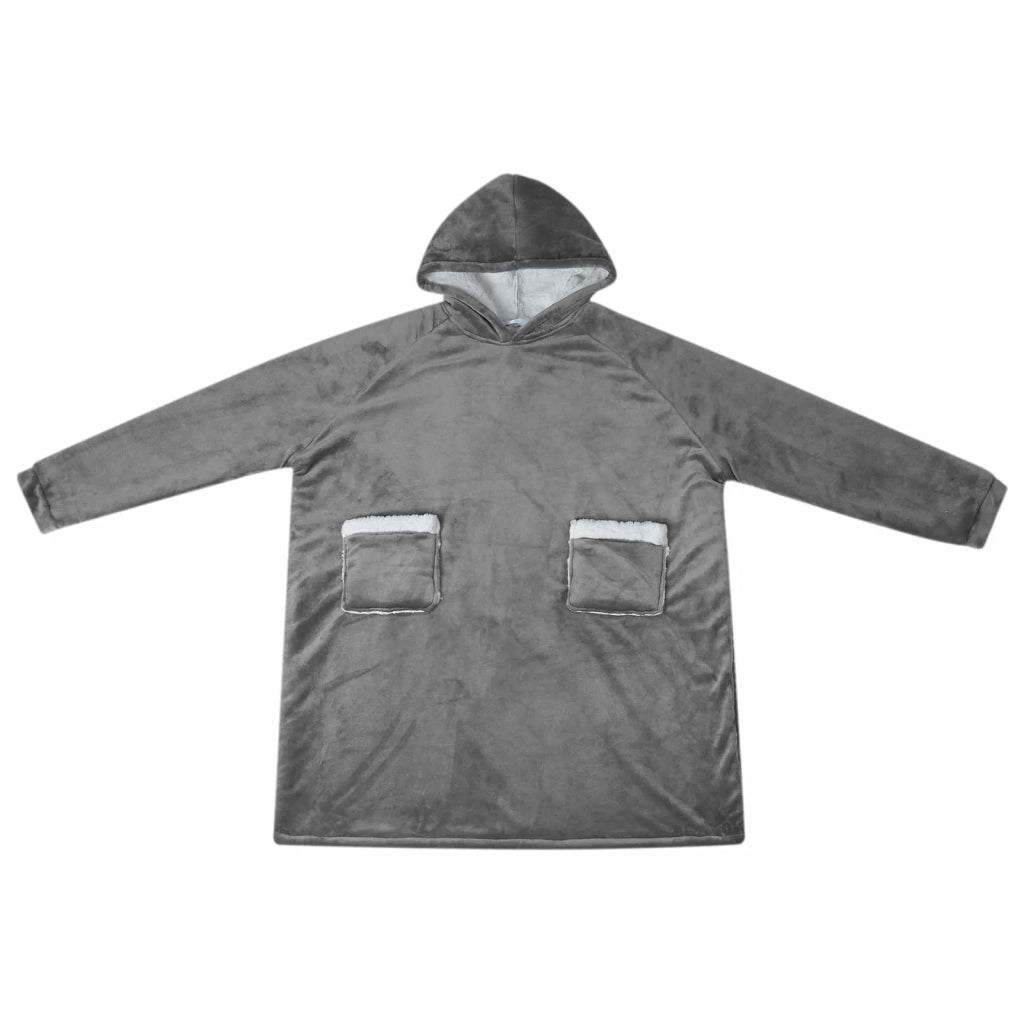 Felpa coperta Grigio scuro L Pile e Flanella CFW2625888