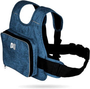 Cintura di sicurezza per bambini - cintura per motocicletta per bambini - lunghezza regolabile - strisce riflettenti - blu