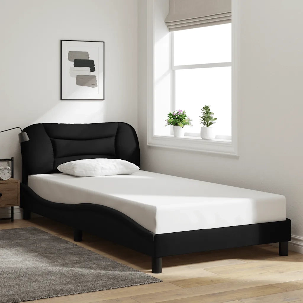 Giroletto senza Materasso Hvar Nero 100x200 cm in Tessuto 3207753