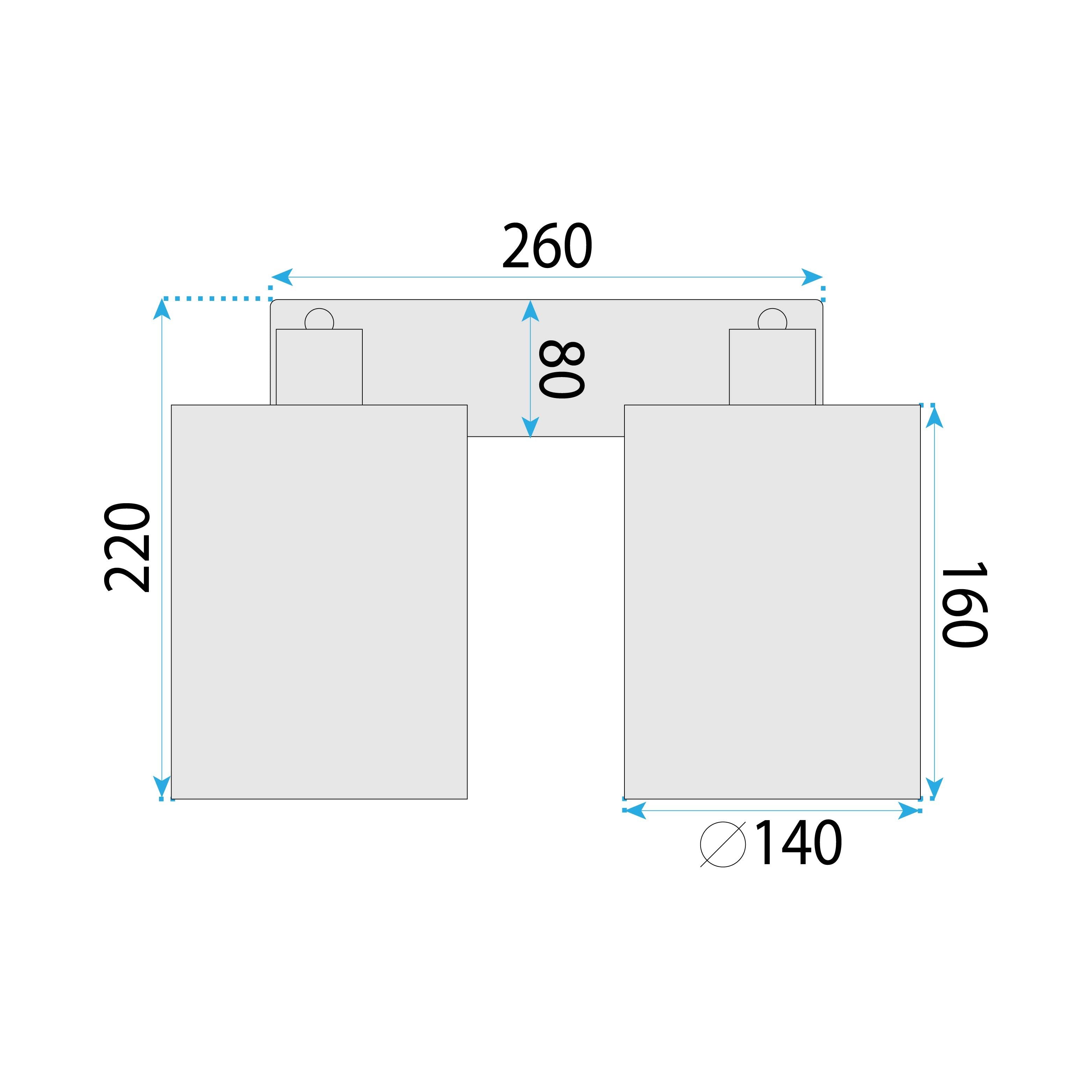 Lampada Da Parete APP1824-2W Nature Black