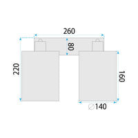 Lampada Da Parete APP1824-2W Nature Black