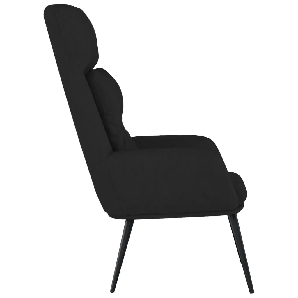 Poltrona Rilassante Nera in Similpelle Scamosciata cod mxl 15472