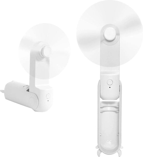 Ventilatore da Tavolo a Batterie con Porta Carica USB 2000mAh - Piccolo Ventilatore da Tasca