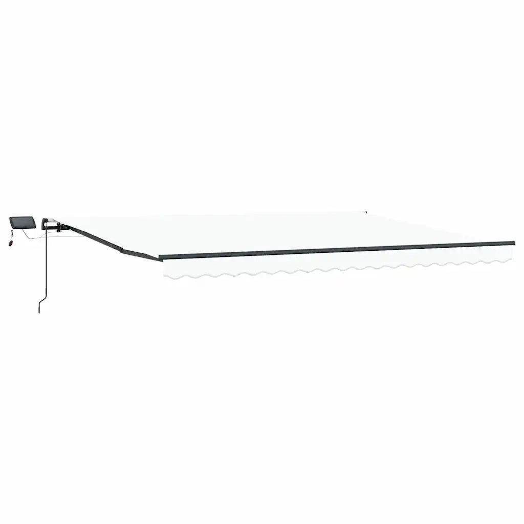 Tenda da Sole | Tenda Retrattile Bianco 400 ¡Á300 cm Tessuto