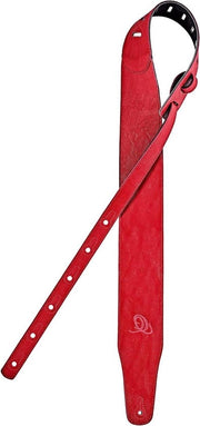Cinturino per chitarra - largo - serie Vegan - rossa - 3 pollici/75mm (OSVG-75RD)