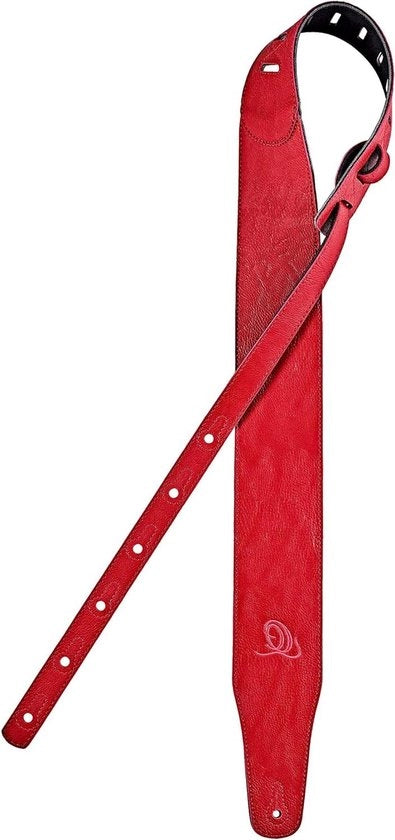 Cinturino per chitarra - largo - serie Vegan - rossa - 3 pollici/75mm (OSVG-75RD)