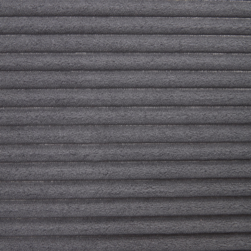 Divano a U moderno con LED - Zephmum- Cornice in legno massello, 4 cuscini, USB-C, schienale ergonomico, grigio