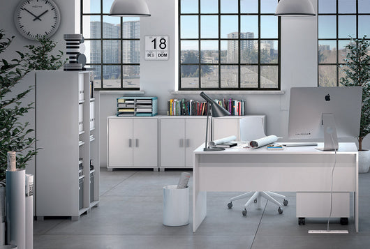 Cassettiera 3 Cassetti su Ruote 50x70x41 cm Bianco Fiammato