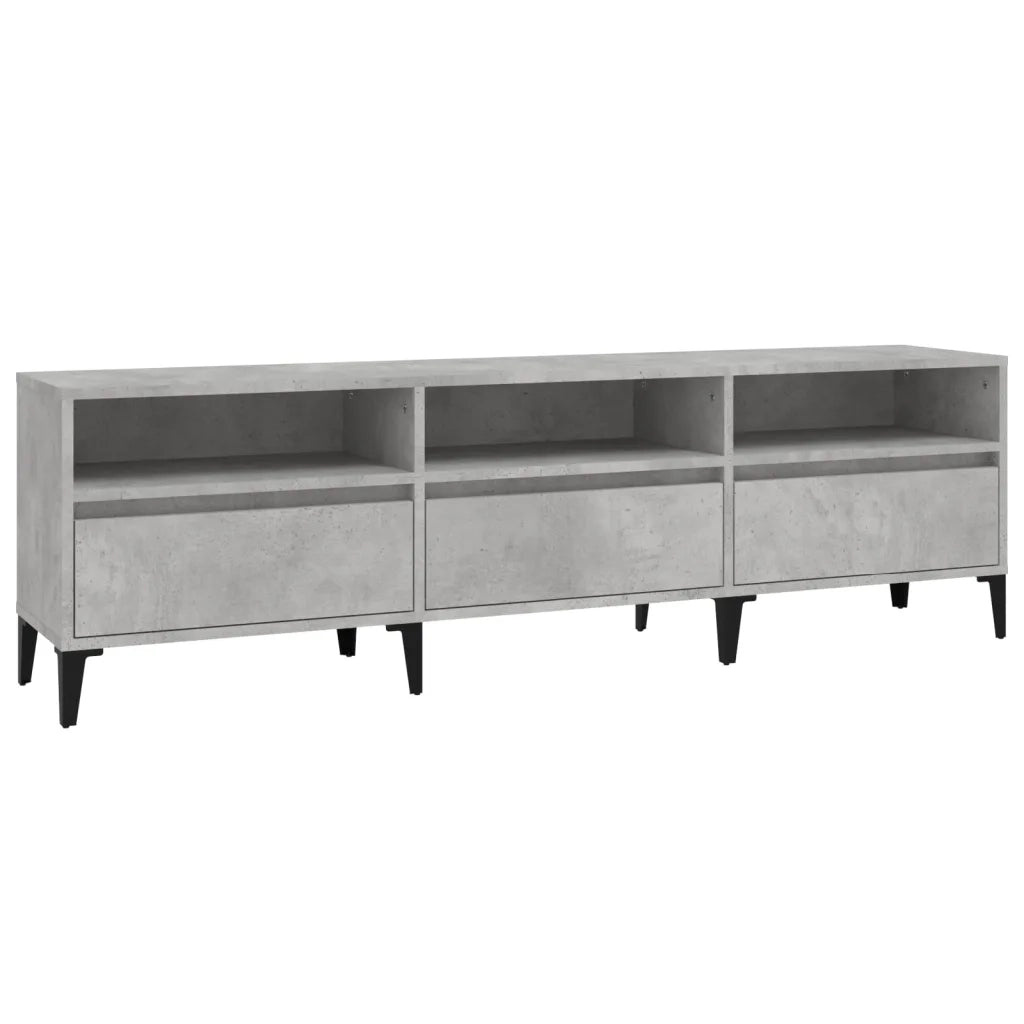 Mobile TV Grigio Cemento 150x30x44,5 cm Legno Multistrato 831921