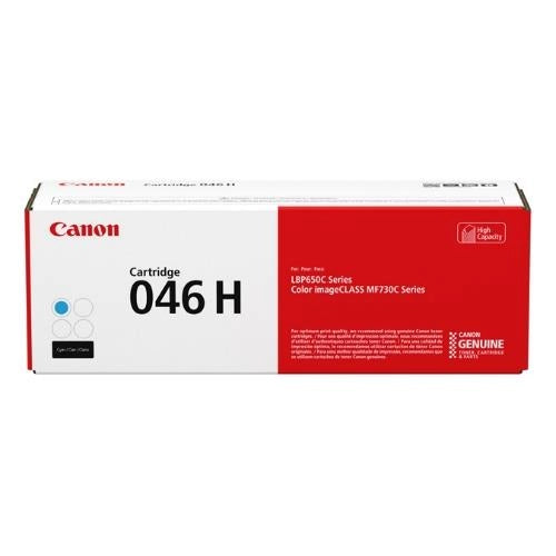 Toner canon 046 h c ciano 5000pp x mf735cx mf734cdw mf732cdw lbp654cx lbp653cdw - 1253C002
