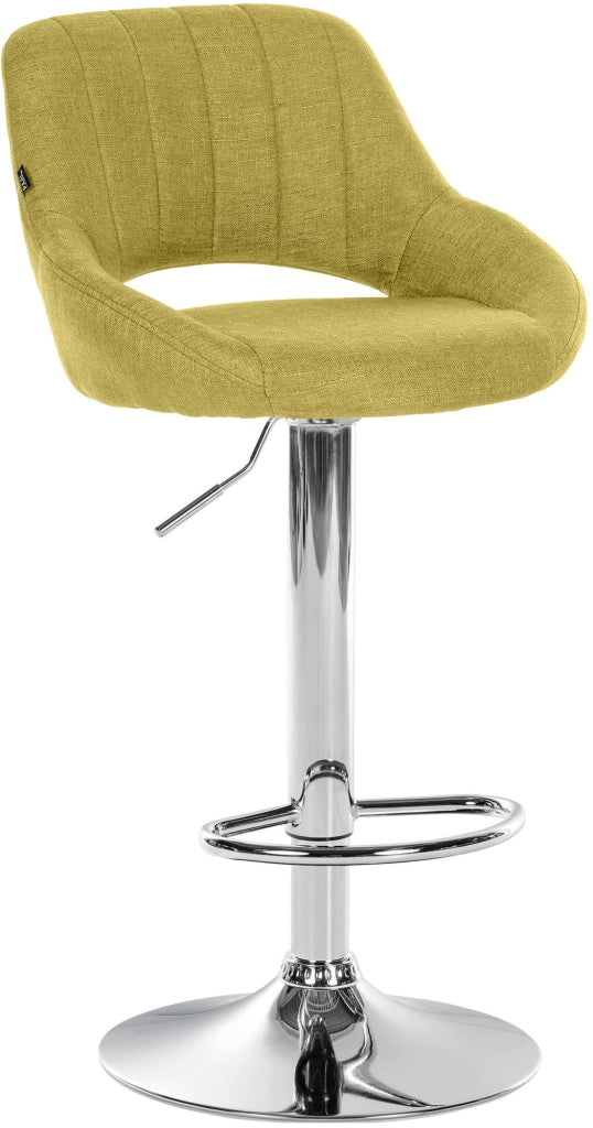 Sgabello bar Milet tessuto cromato 2