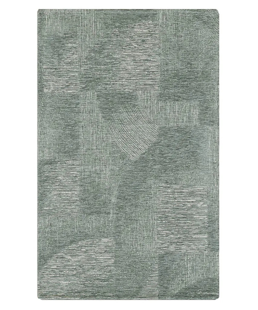 Tappeto Arredo GRAFFIO GRIGIO salotto soggiorno camera, disegno geometrico con linee stile astratto, multiuso lavabile antiscivolo cm.140x200