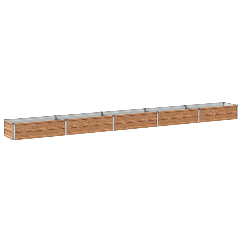 Letto rialzato da giardino Marrone legno 400 x 40 x 24 cm 8006350