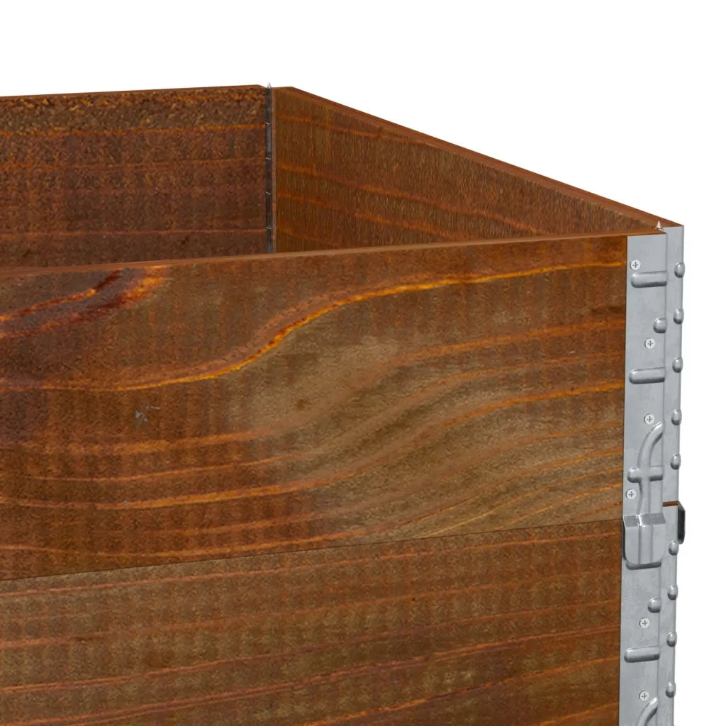 Poggiapiedi da Giardino Marrone 120x80cm Legno Massello di Pino 3295426