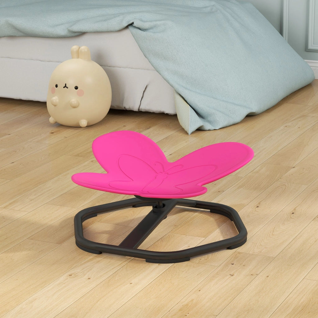 Sedia Girevole per Bambini ¨C zephmum ¨C Forma Farfalla, Rosa