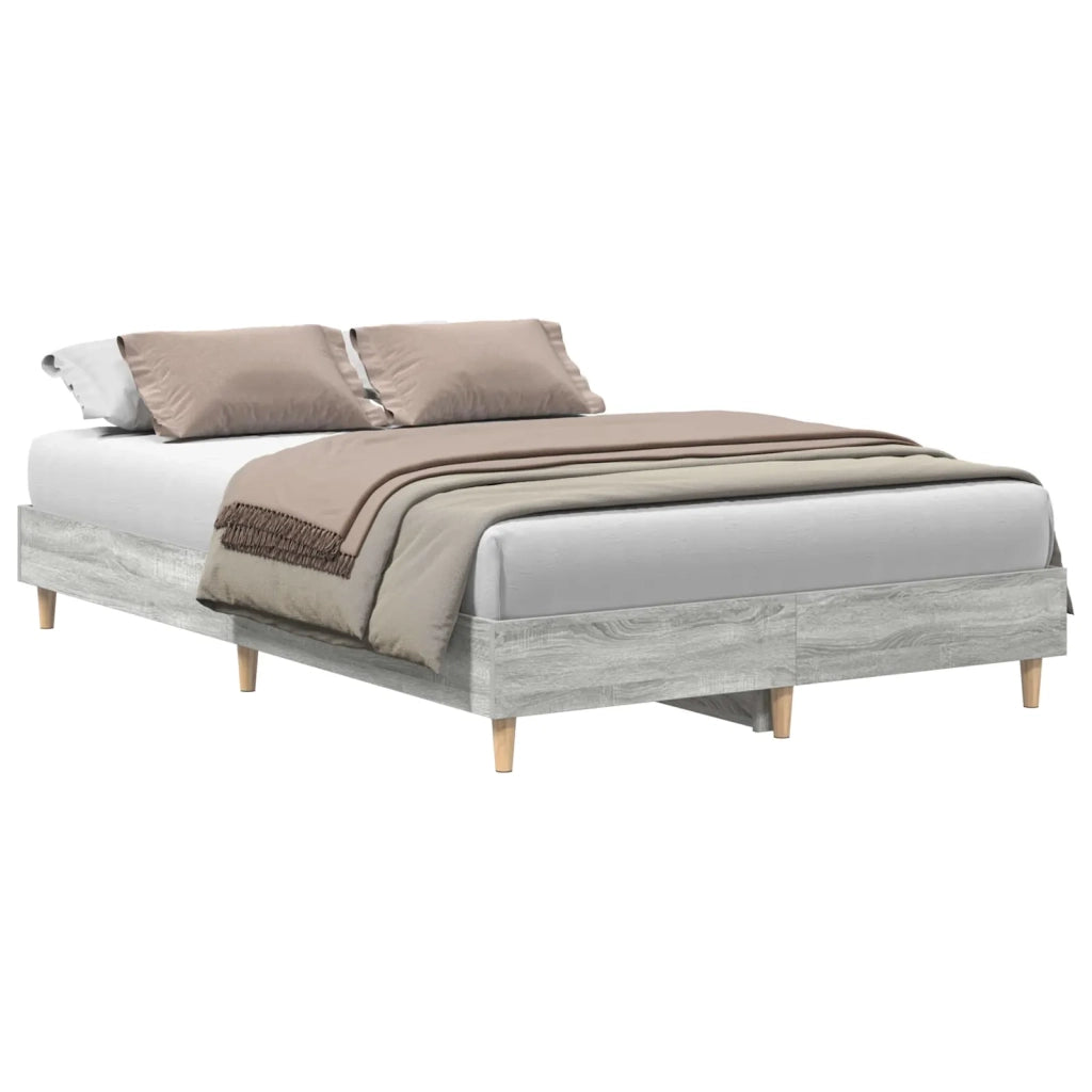 Struttura del letto-Giroletto Grigio Sonoma 193 x 123 x 25 cm