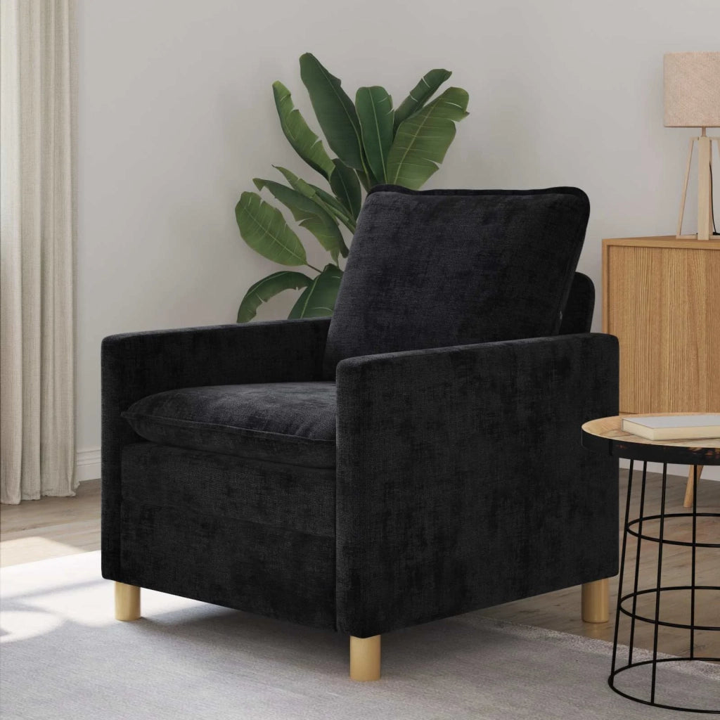 Divano Nero 76 x 81 x 87,5 cm Poliestere