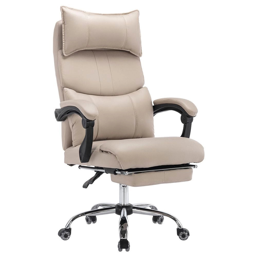 Sedia da ufficio ergonomica - Xylo - Regolabile in altezza doppio supporto lombare BEIGE