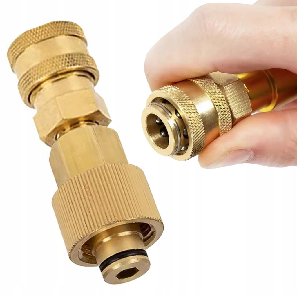 Adattatore in Ottone TR22 EasyLock – Compatibile con Idropulitrici Kärcher HD HDS | Attacco Rapido 1/4"