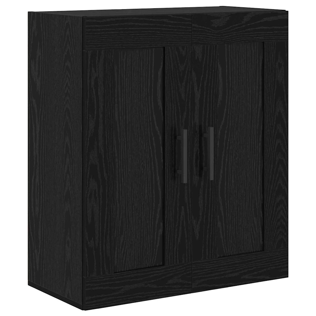 Credenza-Buffet-Armadio da cucina Rovere Nero 69,5 x 34 x 180 cm Legno multistrato 225784