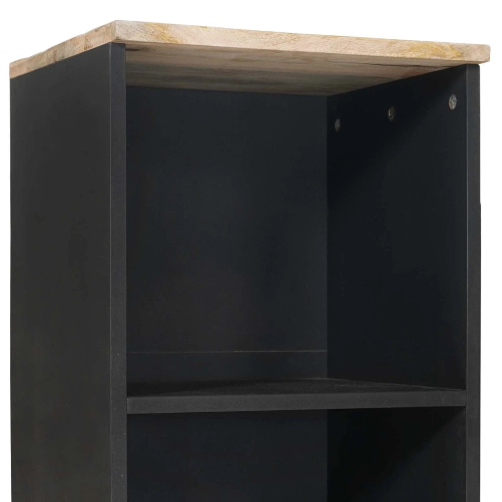 Mobile da Bagno con cassetto Marrone e Nero 38 x 33,5 x 160 cm 4018866