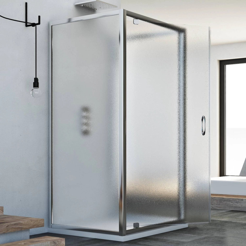 Box Doccia 3 lati 75x100x75 AP. 100 CM H185 stampato C mod. Sintesi TRIO 1 Anta